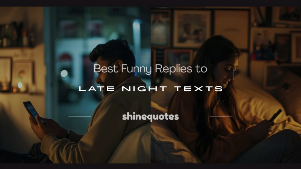 funny replies to late night texts